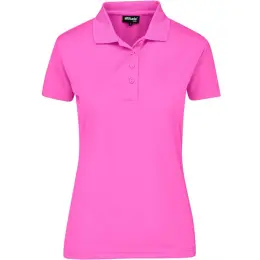 Ladies Pro Golf Shirt Pink Front